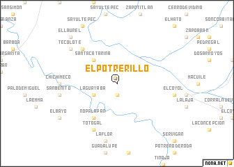 map of El Potrerillo