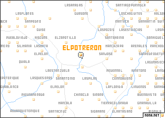 map of El Potrerón