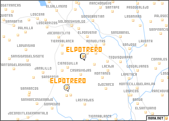 map of El Potrero