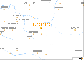 map of El Potrero