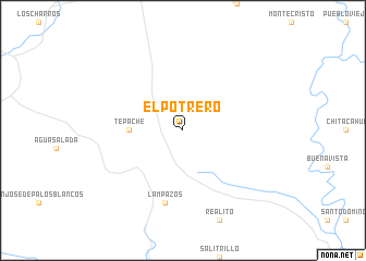 map of El Potrero