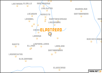 map of El Potrero