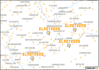 map of El Potrero