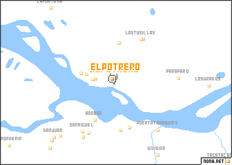 map of El Potrero
