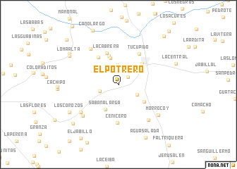 map of El Potrero