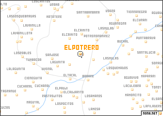 map of El Potrero