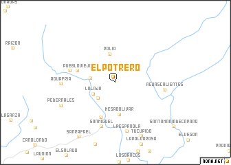 map of El Potrero