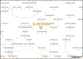 map of El Potrero