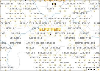 map of El Potrero