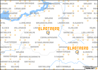 map of El Potrero