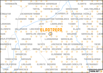 map of El Potrero