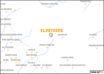 map of El Potrero