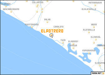 map of El Potrero