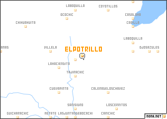 map of El Potrillo