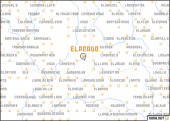 map of El Prado