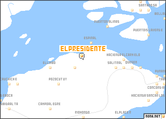 map of El Presidente