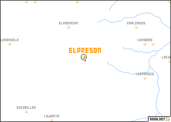 map of El Presón