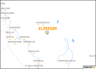 map of El Presón