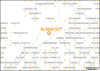 map of El Prieto