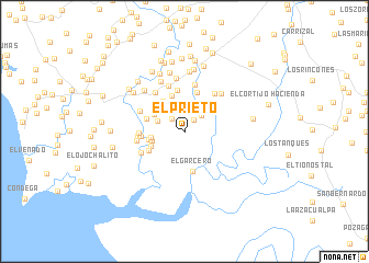 map of El Prieto