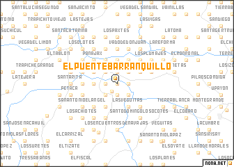 map of El Puente Barranquillo