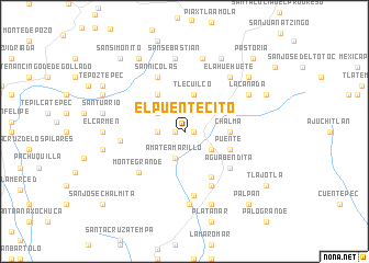 map of El Puentecito