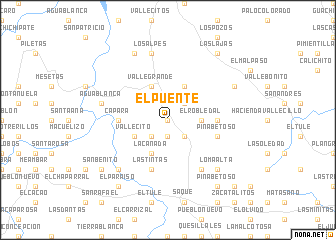 map of El Puente