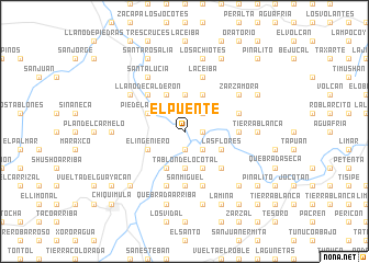 map of El Puente