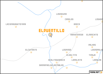 map of El Puentillo