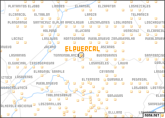 map of El Puercal