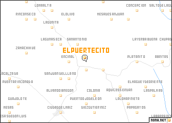 map of El Puertecito