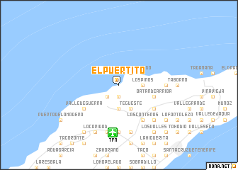 map of El Puertito