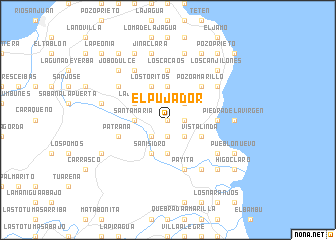 map of El Pujador