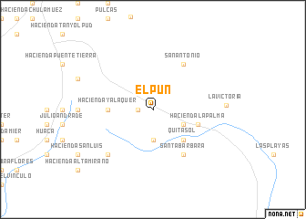 map of El Pun