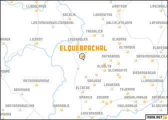 map of El Quebrachal