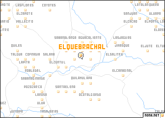 map of El Quebrachal