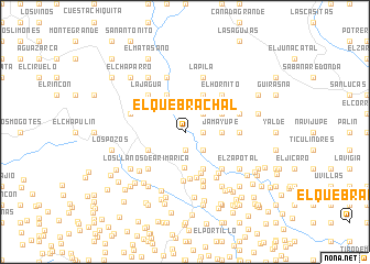 map of El Quebrachal