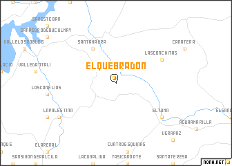 map of El Quebradón