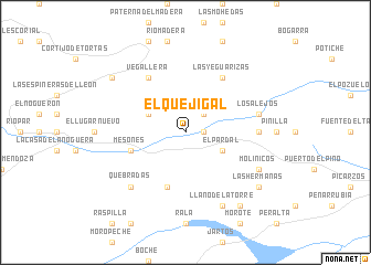 map of El Quejigal