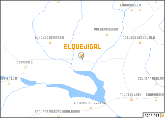 map of El Quejigal