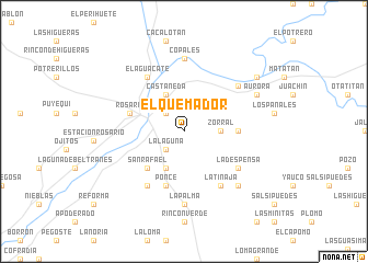map of El Quemador
