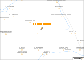 map of El Quemado