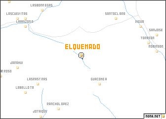 map of El Quemado