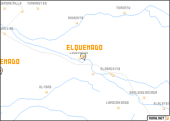 map of El Quemado
