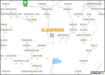 map of El Quemado