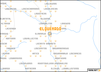 map of El Quemado