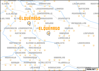 map of El Quemado