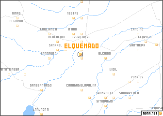 map of El Quemado