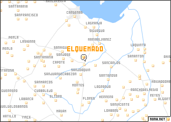 map of El Quemado