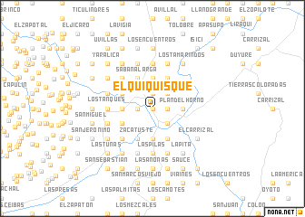 map of El Quiquisque